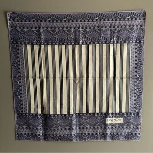 Vintage Givenchy Square Blue & White Scarf